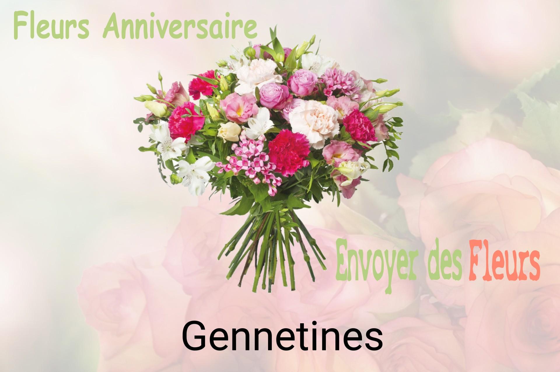 Bouquet de fleurs d’anniversaire livré à Gennetines