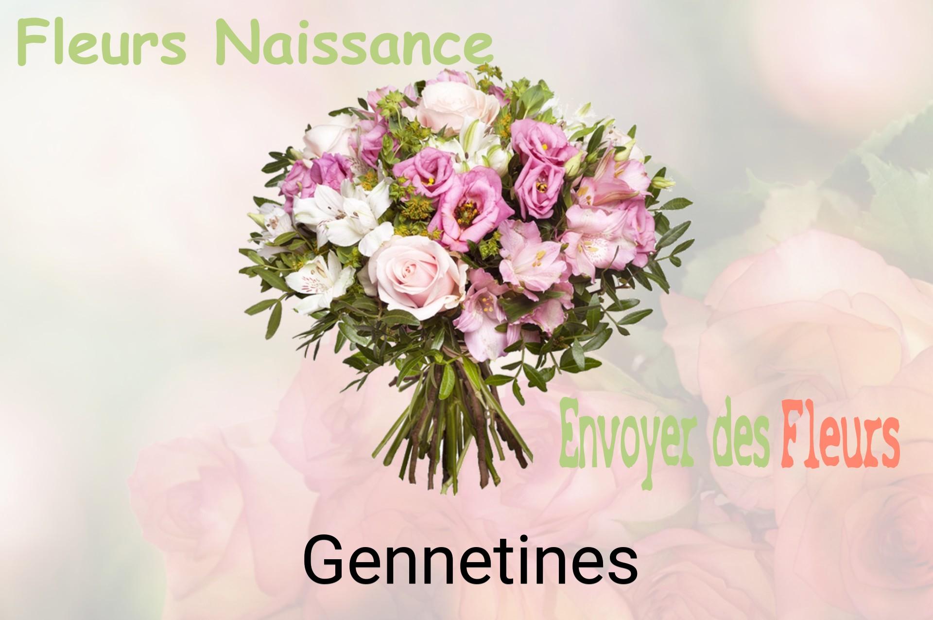 Bouquet de fleurs de naissance livré à Gennetines